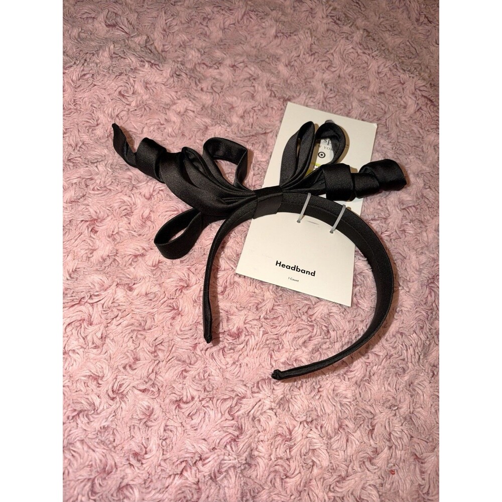 NWT Kate Spade New York x Target Black Oversized Bow Headband Limited Edition